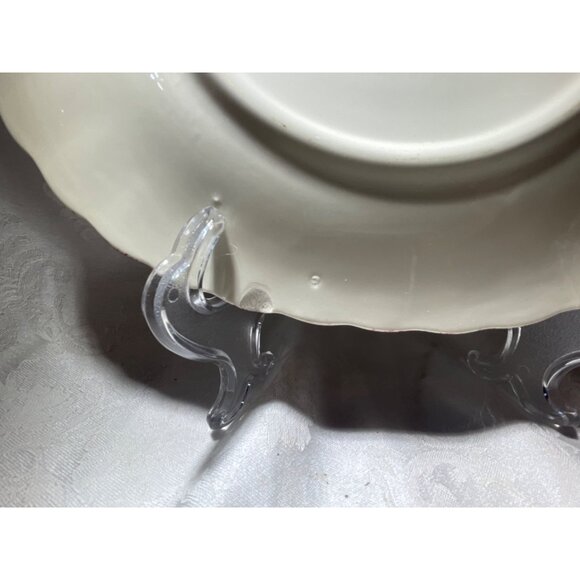 Hand Painted Blue Ridge Cherry Bounce Oval Platter Southern Potteries 11.5" - Picture 4 of 5